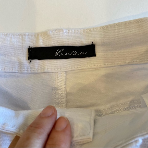 KanCan White Distressed Denim Shorts NWT 3/25 - Picture 8 of 12